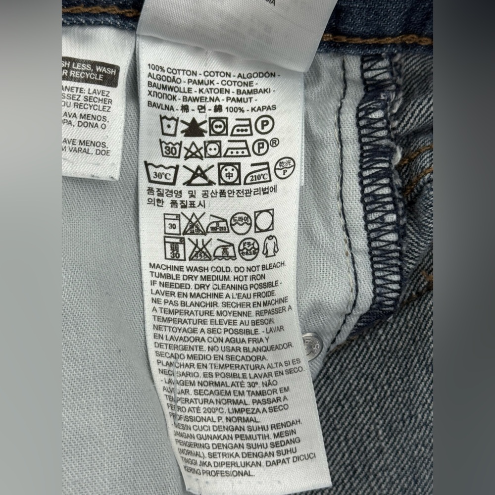 Levi's Style 569 Blue Denim Straight Fit Jeans, Men's Size 30x30, Medium Wash - Picture 12 of 12